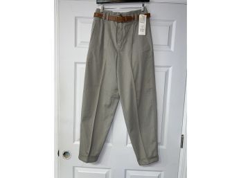 #5 THE ABSOLUTE BEST!! BRAND NEW WITH TAGS DEADSTOCK VINTAGE LIZWEAR CITY COTTONS LIGHT BROWN PANTS SIZE 12
