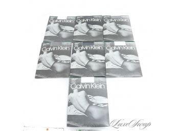LOT OF 7 DEADSTOCK BRAND NEW IN PACKAGE 1990 CALVIN KLEIN ULTRA SHEER CONTROL TOP LIGHT LYCRA PANTYHOSE SIZE B