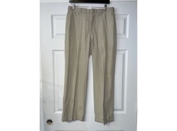 #2 CLASSIC ESSENTIALS!! BROOKS BROTHERS MADE IN USA(!!) KHAKI TAN CHINO PANTS