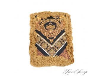 IF YOURE GONNA DO OVER THE TOP..... AUTHENTIC VERSACE MADE IN ITALY PURE SILK BAROCCO 'PILLOW' IPHONE CASE