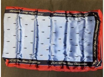 TENNIS PLAYERS WHERE ARE YA? 100 PERCENT PURE SILK LIMITED EDITION 2010 US OPEN FIRE BALL SCARF