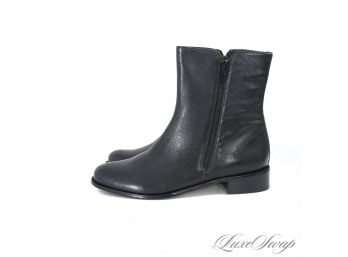 BRAND NEW IN BOX $225 JILDOR 'RISATA' BLACK LEATHER SIDE ZIP WOMENS BOOTS 9.5