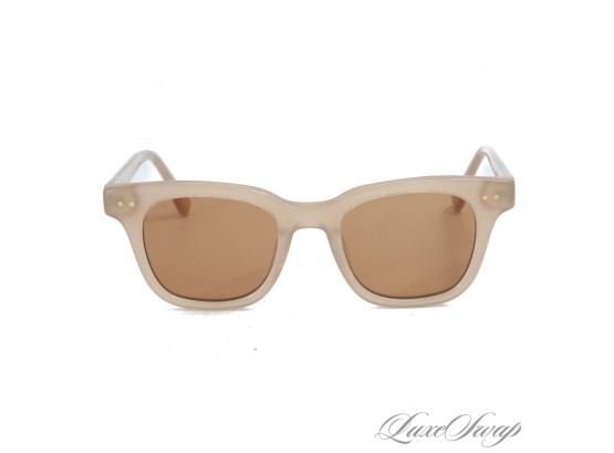 SUPER BEAUTIFUL AND MODERN J. CREW TRANSLUCENT TAUPE THICK ARM SUNGLASSES