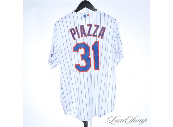 WHERES THE METS FANS? NEAR MINT MAJESTIC OFFICIALLY LICENCED #31 MIKE PIAZZA MLB BASEBALL JERSEY SHIRT M