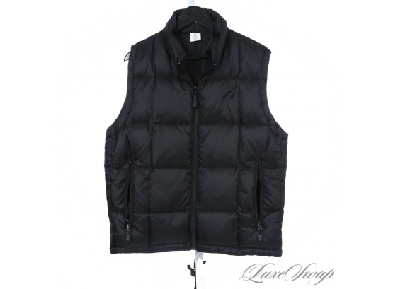 NEAR MINT AND WILL FOR SURE KEEP YOU WARM! 100 DUCK DOWN DUVET FILLED GAP BLACK PADDED MENS VEST M