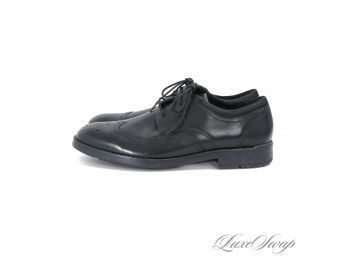 BRAND NEW WITH NORDSTROM TAGS MENS ROCKPORT TRU-TECH BLACK LEATHER WINGTIP SHOES 8.5