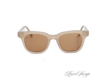 SUPER BEAUTIFUL AND MODERN J. CREW TRANSLUCENT TAUPE THICK ARM SUNGLASSES