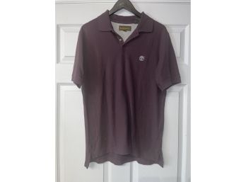 ITS GOING TIMBERRR!! NEAR MINT MENS TIMBERLAND AUBERGINE WINE POLO SHIRT SIZE M