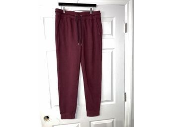 FLEECELY COMFORTABLE!! NEAR MINT MENS BROOKS BROTHERS BURGUNDY LOUNGE PANTS SIZE M