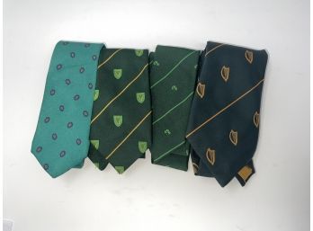 TOP OF THE MORNIN TO YA : LOT OF 5 ST. PATRICKS DAY AND IRISH THEMED TIES INCLUDING 1 TWEED MADE IN IRELAND