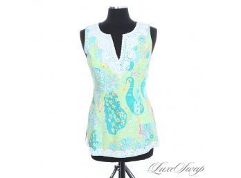 #1 BRILLIANT LILLY PULITZER TURQUOISE AQUA BLUE TEXTURED STRAPLESS DRESS WITH METALLIC EMBROIDERY 6