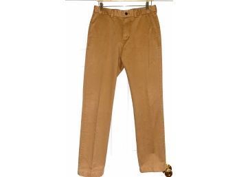 THESE ARE PERFECT FOR WFH!! MODERN MENS NORDTROM MENS SHOP TOFFEE BROWN PURE COTTON CHINO PANTS SIZE 31