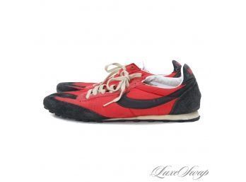 CHECK THE COMPS! RARE NIKE 467194-600 VNTG OREGON RED AND BLACK WAFFLE QS RACER LDV SNEAKERS 13