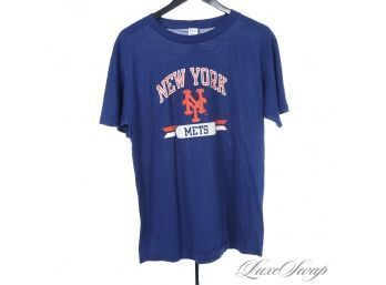 ORIGINAL VINTAGE 1980S CHAMPION MADE IN USA NEW YORK METS SINGLE STITCH 40 YEAR OLD TEE SHIRT WOW!! XL