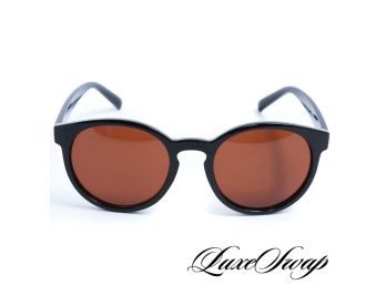 HUMPS OPTICS ONE FOR ONE THICK MODERN BLACK ROUND SCHOLARLY SUNGLASSES