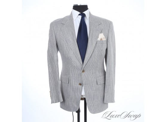 PHENOMENAL CLOTH : MENS EVAN PICONE SILK TWEED SILVER TEAL AND WHEAT TICK WEAVE SPRING JACKET 38