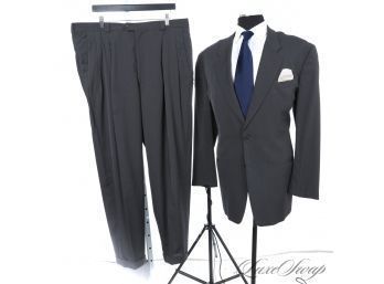 CLASSIC ELEGANCE : MENS ARMANI COLLEZIONI MADE IN ITALY DOLPHIN GREY SELF RIBBED 2 PIECE SUIT 48 L
