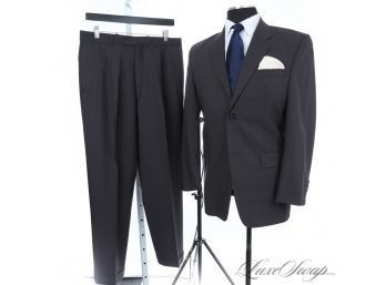 THE GOOD STUFF, MADE IN CANADA! MENS CALVIN KLEIN SOLID CHARCOAL GREY 2 BUTTON 2 PIECE SUIT 38