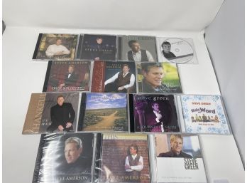 MEGALOT OF 14 MOSTLY NEW SEALED CHRISTIAN ROCK MUSIC CDS FROM STEVE AMERSON & STEVE GREEN