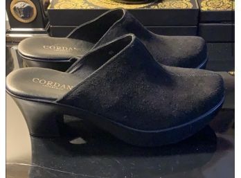 Cordani Black Suede Mule Clogs Slides Shoes  40 (9/10)