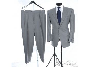 THIS IS A GREAT ONE : BURBERRY LONDON MADE IN USA MENS MID GREY VERY NEAR MINT MID GREY 2 PIECE SUIT 43