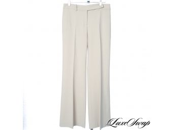 EXPENSIVE Michael Kors Made In Italy Collection Beige Stretch Bootcut Pants 4