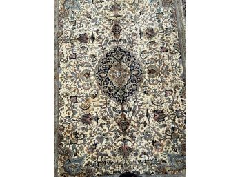 A GORGEOUS 11 X 8 KASHAN HAND MADE ORIENTAL RUG IN PURE VIRGIN WOOL