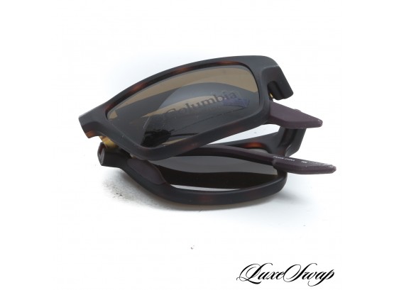 BRAND NEW WITHOUT BOC COLUMBIA 'PEAK FREAK' MATTE BROWN FOLDING COLLAPSIBLE SUNGLASSES