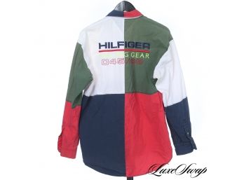 THE 90S BABY! VINTAGE TOMMMY HILFIGER SAILING GEAR 045/088 SHIRT JACKET
