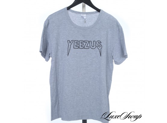 DID YOU VOTE FOR KANYE WEST? HEATHER GREY YEEZUS SPELLOUT TEE SHIRT