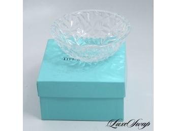 AUTHENTIC BRAND NEW IN BOX TIFFANY & CO MADE IN GERMANY CUT CRYSTAL 6' CANDY DISH