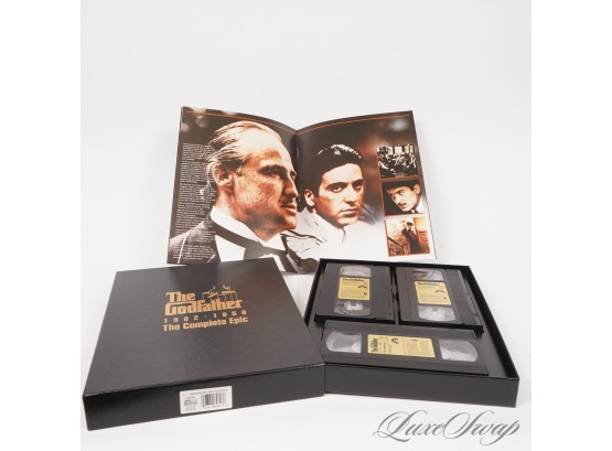 RARE FIND : BRAND NEW UNUSED THE GODFATHER COMPLETE EPIC 1902-1959 3 VHS SET IN BOX