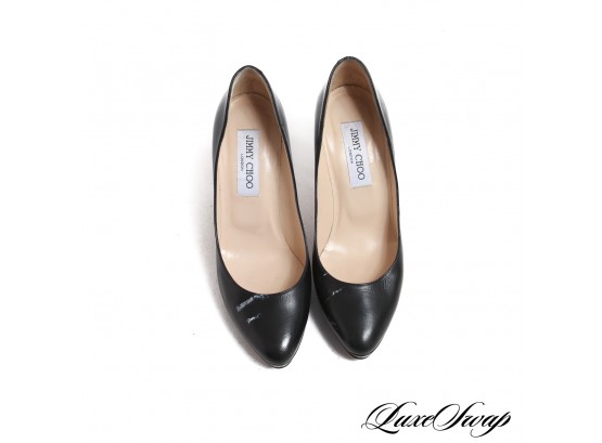 AUTHENTIC JIMMY CHOO BLACK LEATHER SHOES