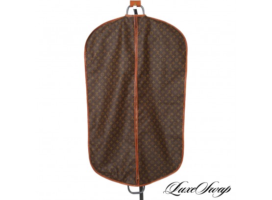 VINTAGE IN THE STYLE OF LOUIS VUITTON BROWN MONOGRAM CANVAS GARMENT BAG