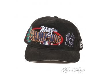 NEAR DEADSTOCK VINTAGE LIKE NEW WITHOUT TAGS 1990S 1998 NEW ERA NEW YORK YANKEES WORLD CHAMPS SNAPBACK HAT