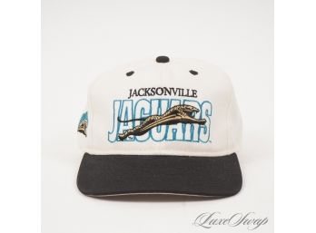 DEADSTOCK VINTAGE NEW WITHOUT TAGS 1990S MADE IN USA JACKSONVILLE JAGUARS SNAPBACK CAP HAT