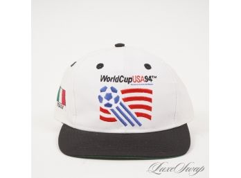 DEADSTOCK VINTAGE NEW WITHOUT TAGS 1990S 1994 WORLD CUP ITALY APEX ONE SNAPBACK HAT #2