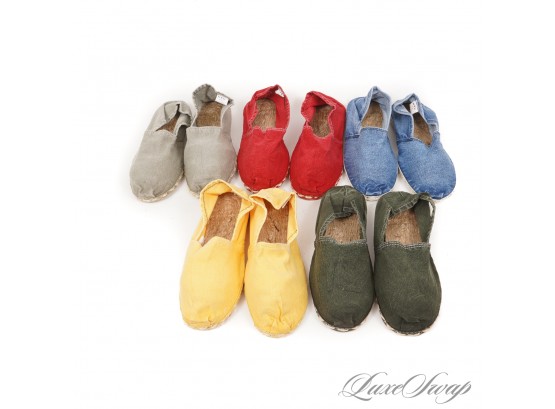 YOU GOT FIVE ON IT : LOT OF 5 BRAND NEW RORO ECOLOGICO NATURAL PIQUE AND JUTE ESPADRILLES 41/42