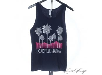 BRING BACK COACHELLA! LIKE NEW NAVY BLUE VALLEY ARTS AND MUSIC FESTIVAL TANK TOP S