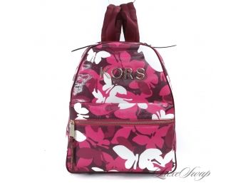 BRAND NEW WITHOUT TAGS AUTHENTIC MICHAEL KORS PINK MAGENTA WHITE FLORAL BACKPACK