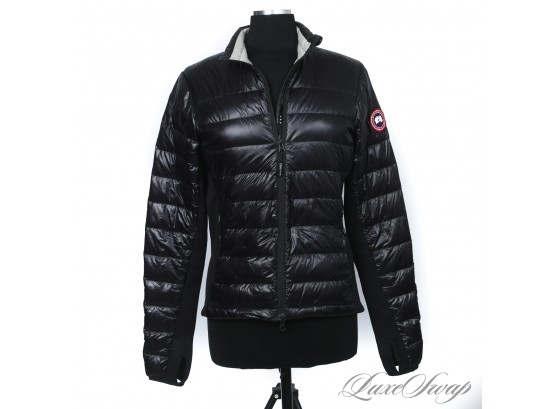 THE STAR OF THE SHOW : AUTHENTIC CANADA GOOSE BLACK 2701L HYBRIDGE ULTRALIGHT DOWN FILL WOMENS JACKET M