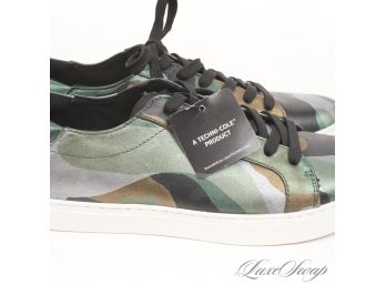 BRAND NEW WITH TAGS KENNETH COLE TECHNI-COLE 'KAM' MODERN CAMOUFLAGE LEATHER SNEAKERS 9