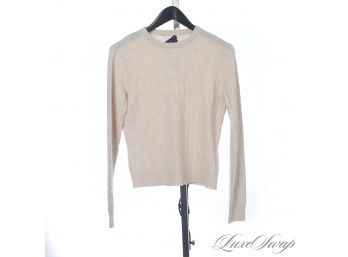 YOU KNOW, THAT ONE SWEATER YOU GET EVERY TIME YOU REACH FOR ONE? MAGASCHONI 100 CASHMERE OATMEAL CABLEKNIT S