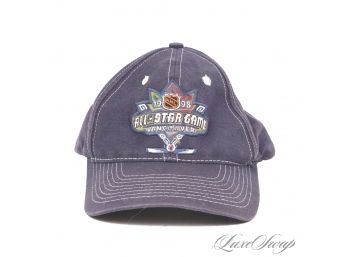 VINTAGE 1998 NHL HOCKEY ALL STAR GAME VANCOUVER NAVY BLUE SPORTS SPECIALTIES SNAPBACK 90S HAT