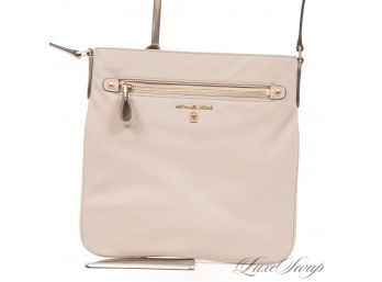 BRAND NEW WITHOUT TAGS AUTHENTIC MICHAEL KORS TRUFFLE MICROFIBER 'KELSEY' CROSSBODY THIN DAY BAG