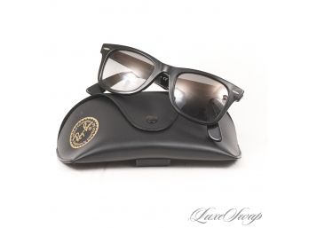 LIKE NEW IN BOX RAY BAN MADE IN ITALY RB 2140 POLARIZED PIANO BLACK WAYFARER SUNGLASSES WITH ORIGINAL CASE
