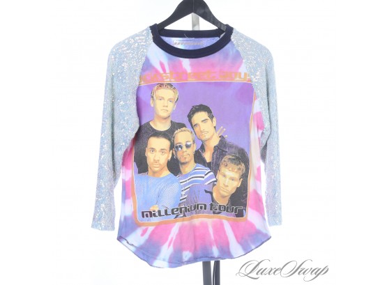 YALL ABOUT TO GO NUTS : RARE OPD NY NICOLE ASHLEY CUSTOMIZED VINTAGE BACKSTREET BOYS TOUR TEE SHIRT W/SEQUINS