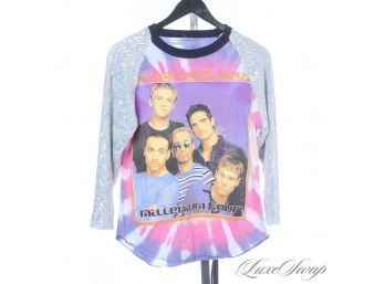 YALL ABOUT TO GO NUTS : RARE OPD NY NICOLE ASHLEY CUSTOMIZED VINTAGE BACKSTREET BOYS TOUR TEE SHIRT W/SEQUINS