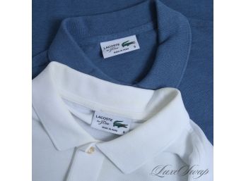 BARBEQUE READY! LOT OF 2 LIKE NEW WITHOUT TAGS AUTHENTIC LACOSTE FOR J. CREW MENS PIQUE POLO SHIRTS 5