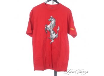 DRIVE IT LIKE YOU STOLE IT : FERRARI OFFICIALLY LICENCED SIGNATURE RESALE RED CAVALLINO RAMPANTE TEE SHIRT XL